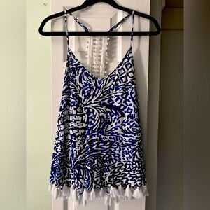 Lilly Pulitzer like new navy and white size medium top